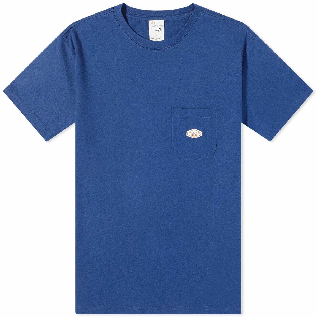 Photo: Nudie Jeans Co Men's Nudie Leffe Pocket T-Shirt in French Blue