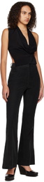 Yuzefi Black Flared Trousers