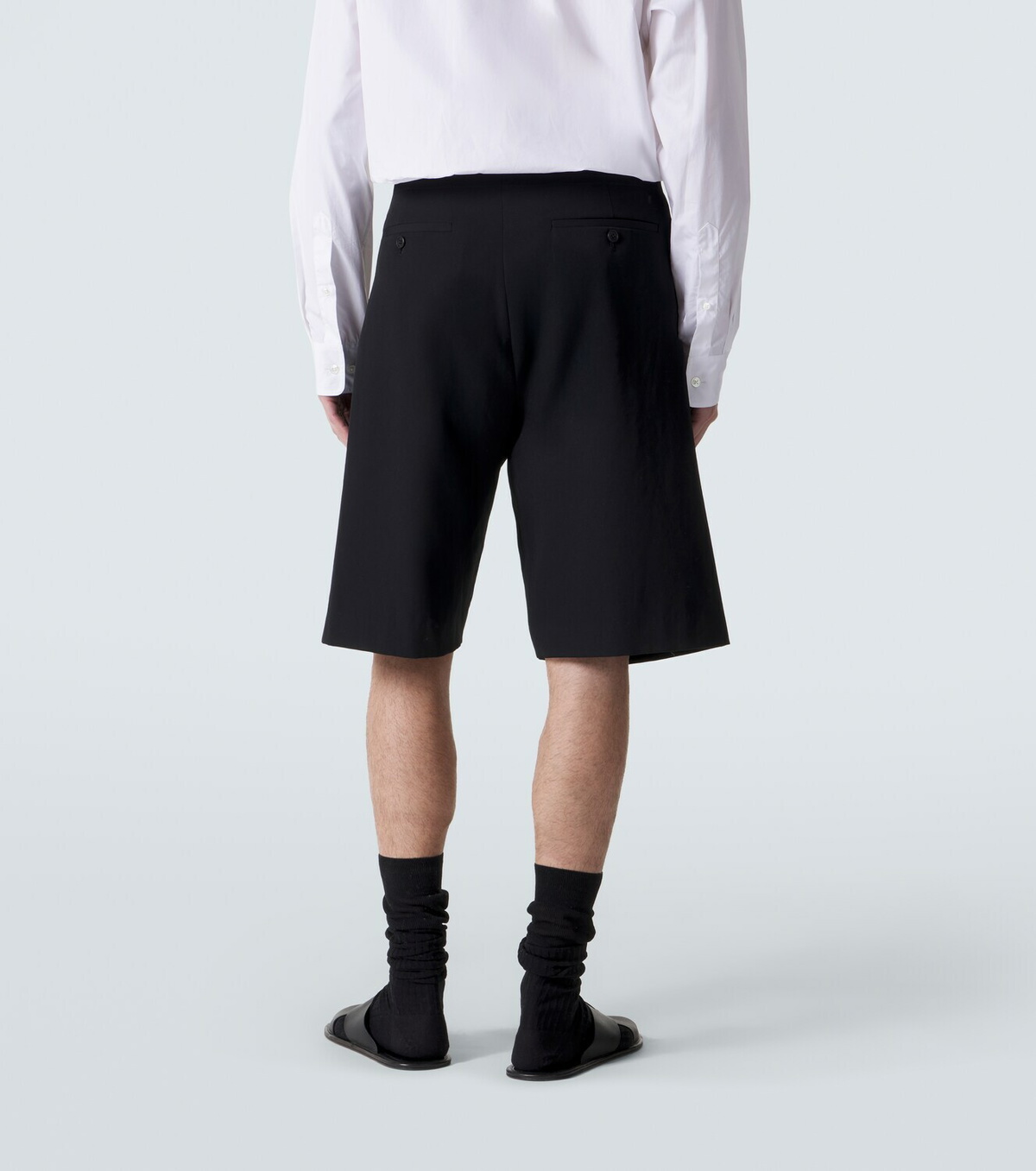 The Row Sayed wool shorts