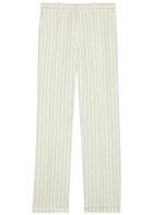Polo Ralph Lauren Pinstriped Straight-leg Trousers Cream