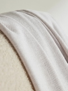 Johnstons of Elgin - Fringed Herringbone Wool Throw