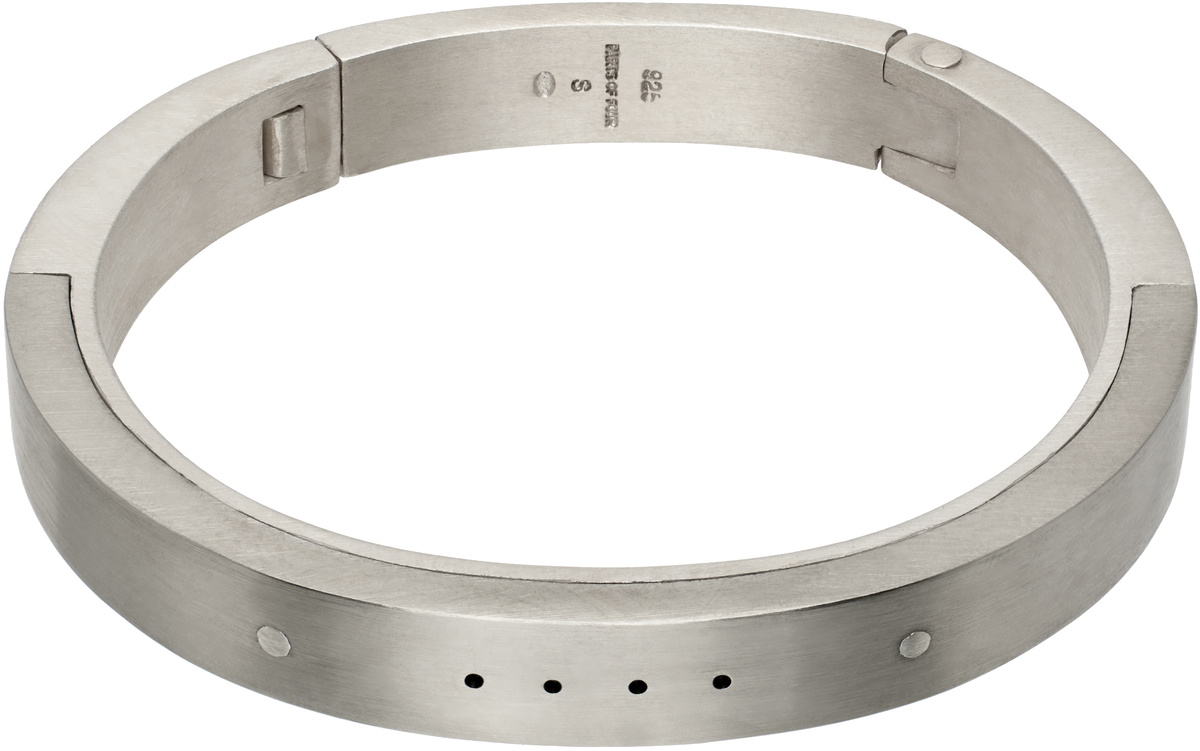 アクセサリー PARTS OF FOUR Crescent Channel Bracelet Gunmetal Crescent Crevice Bracelet by Parts of Four on Sale