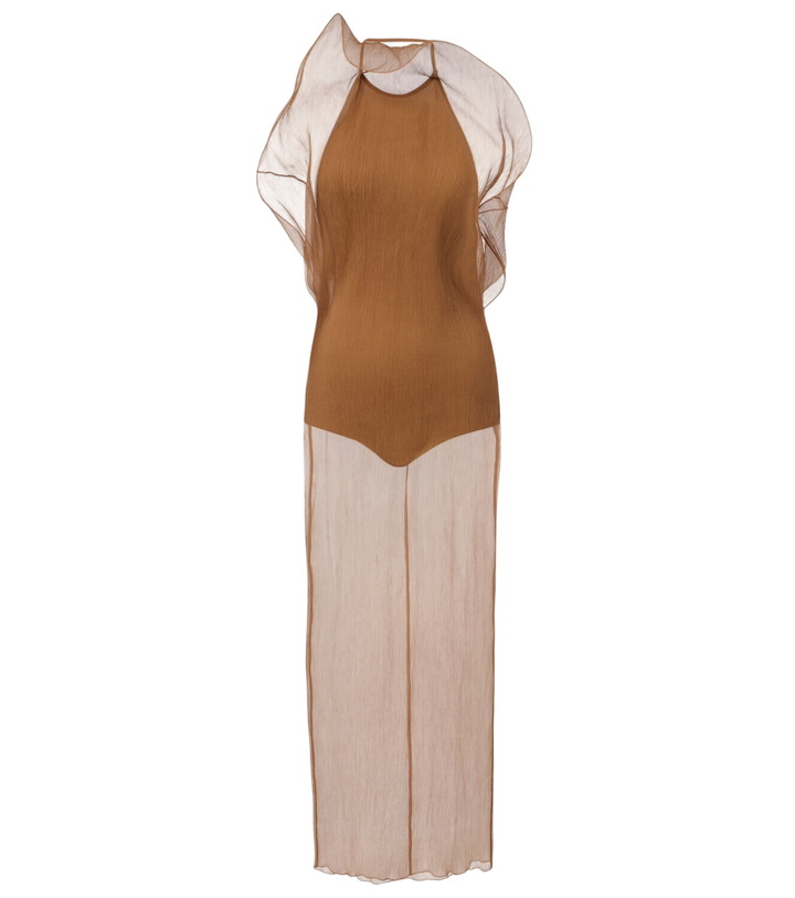 Photo: Magda Butrym Sheer silk organza gown