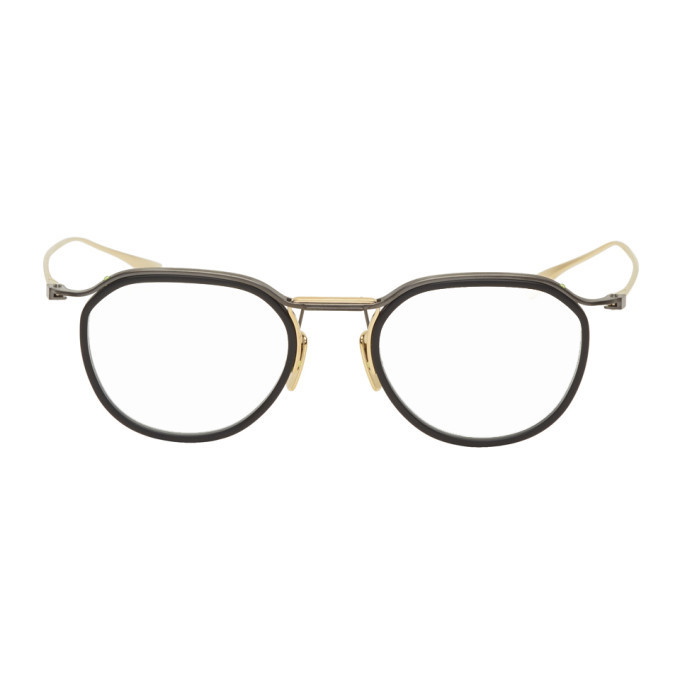 Photo: Dita Black and Gold DTX131 Glasses