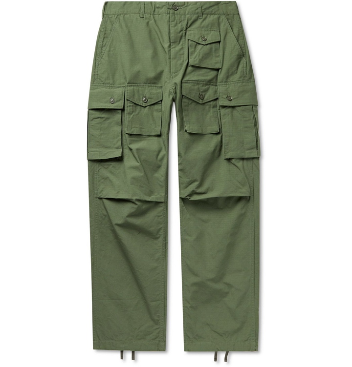 Photo: Engineered Garments - FA Cotton-Ripstop Cargo Trousers - Green