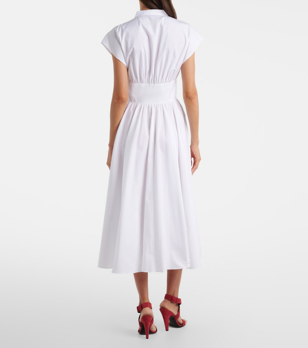 Alaïa Cotton poplin midi dress