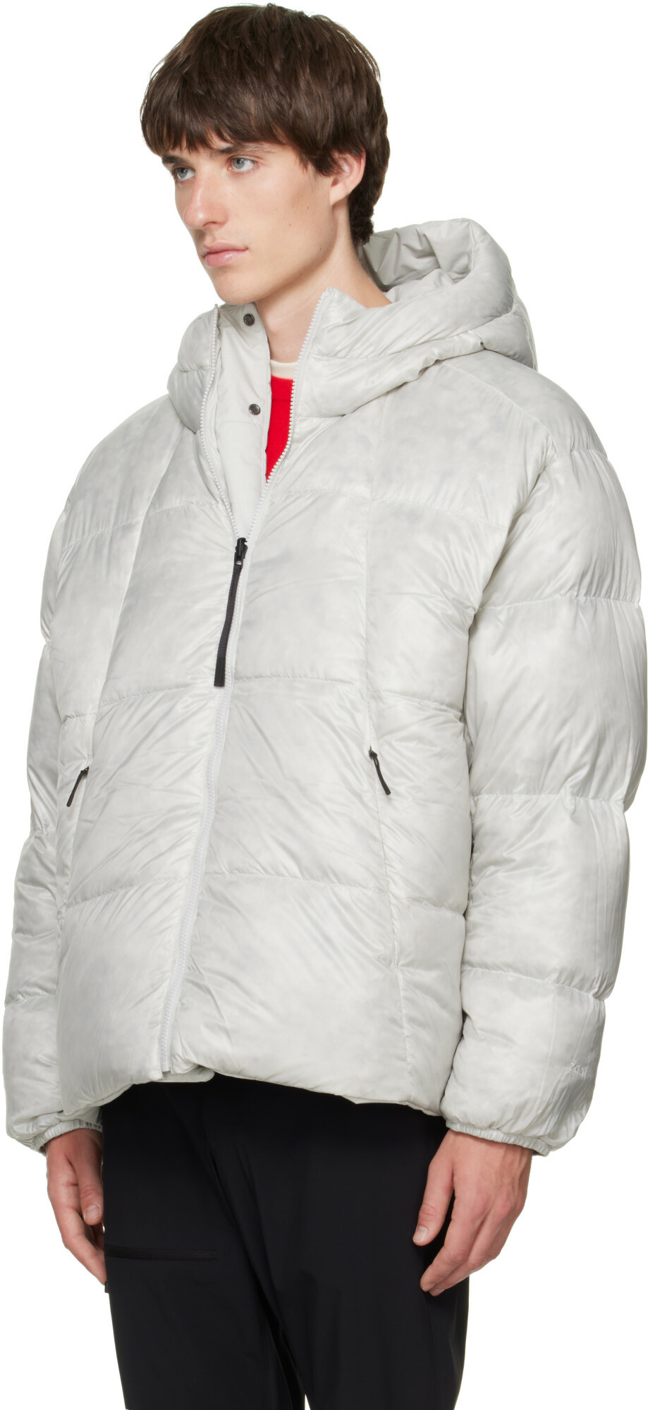 The North Face Gray Black Box DRYVENT Reversible Down Jacket