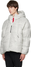 The North Face Gray Black Box DRYVENT Reversible Down Jacket
