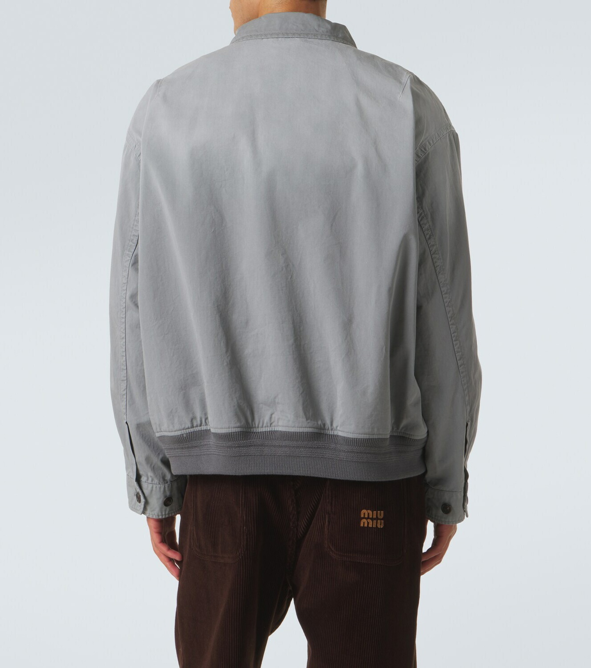 Miu Miu Cotton gabardine blouson jacket