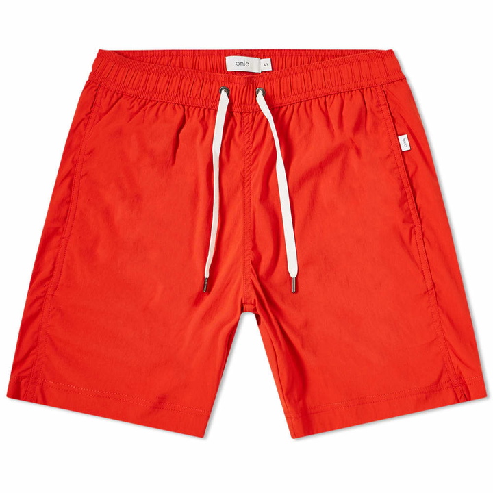 Photo: Onia Charles 7" Solid Swim Short Flame