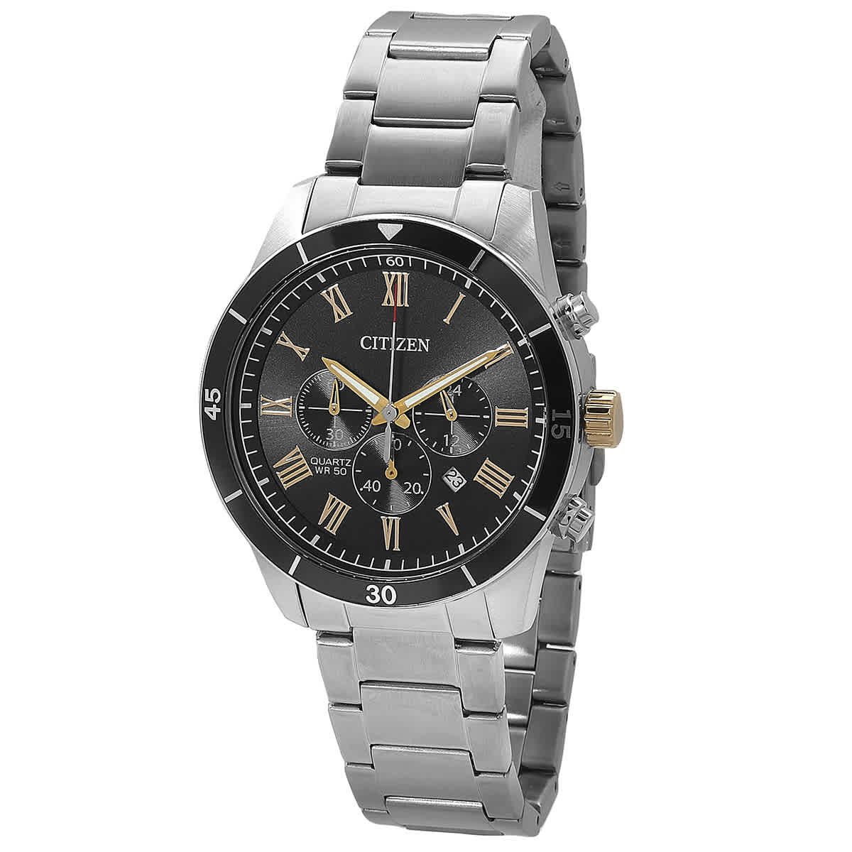 Citizen Chronograph Quartz Black Dial Mens Watch AN8168-51H