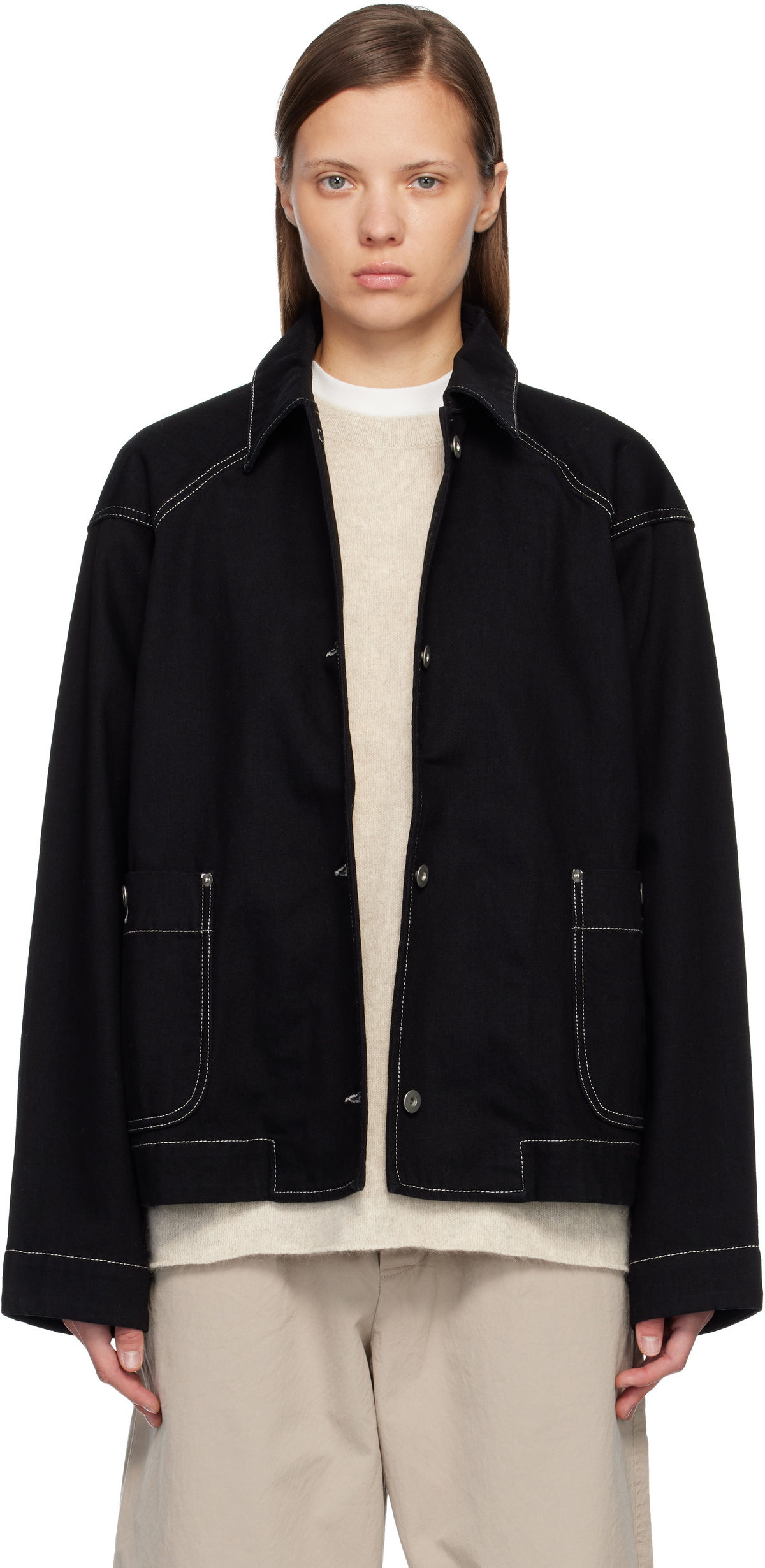 CASEY CASEY Green Drays Coat CASEY CASEY