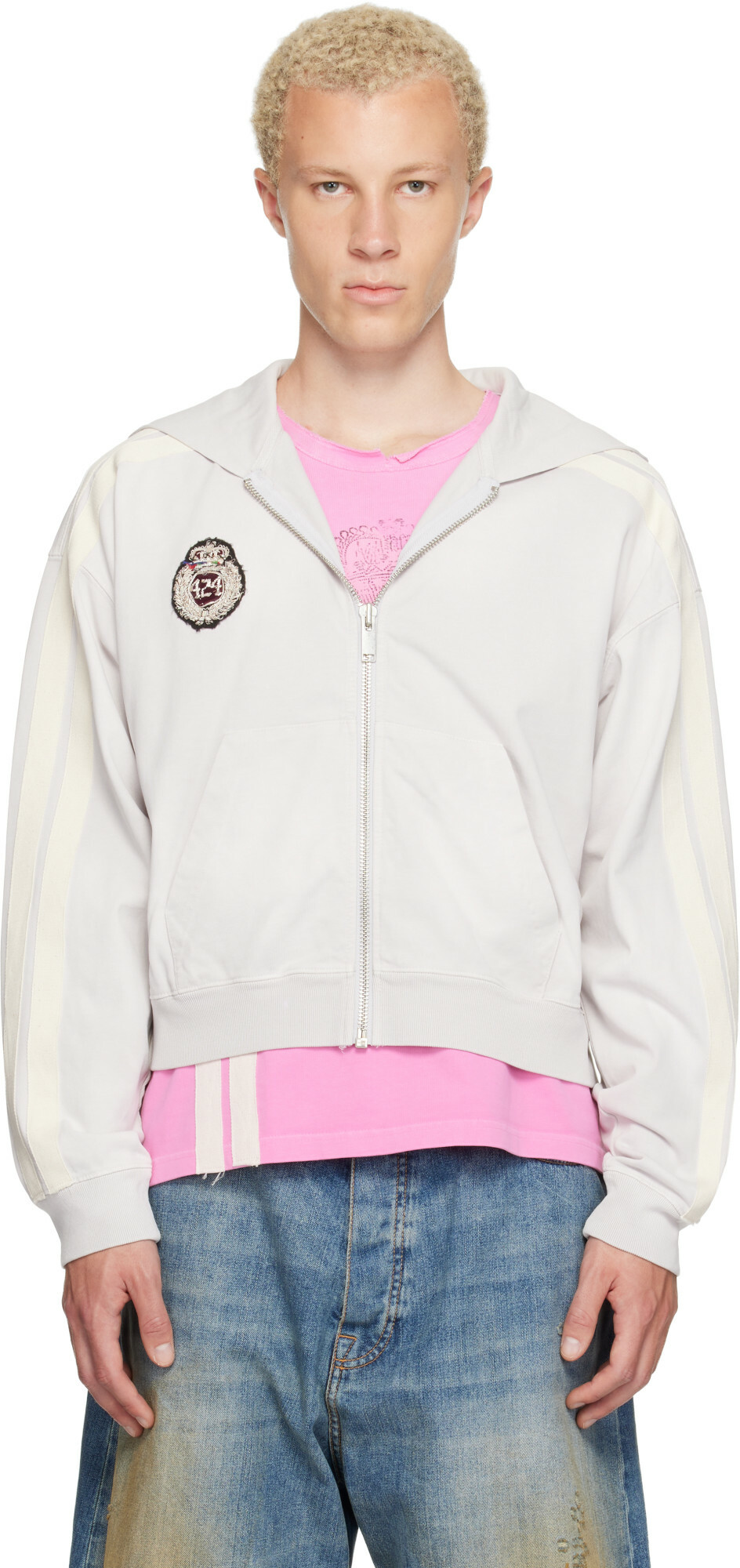 424 Gray Academy Hoodie