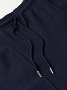 Ninety Percent - Tapered Organic Cotton-Jersey Sweatpants - Blue