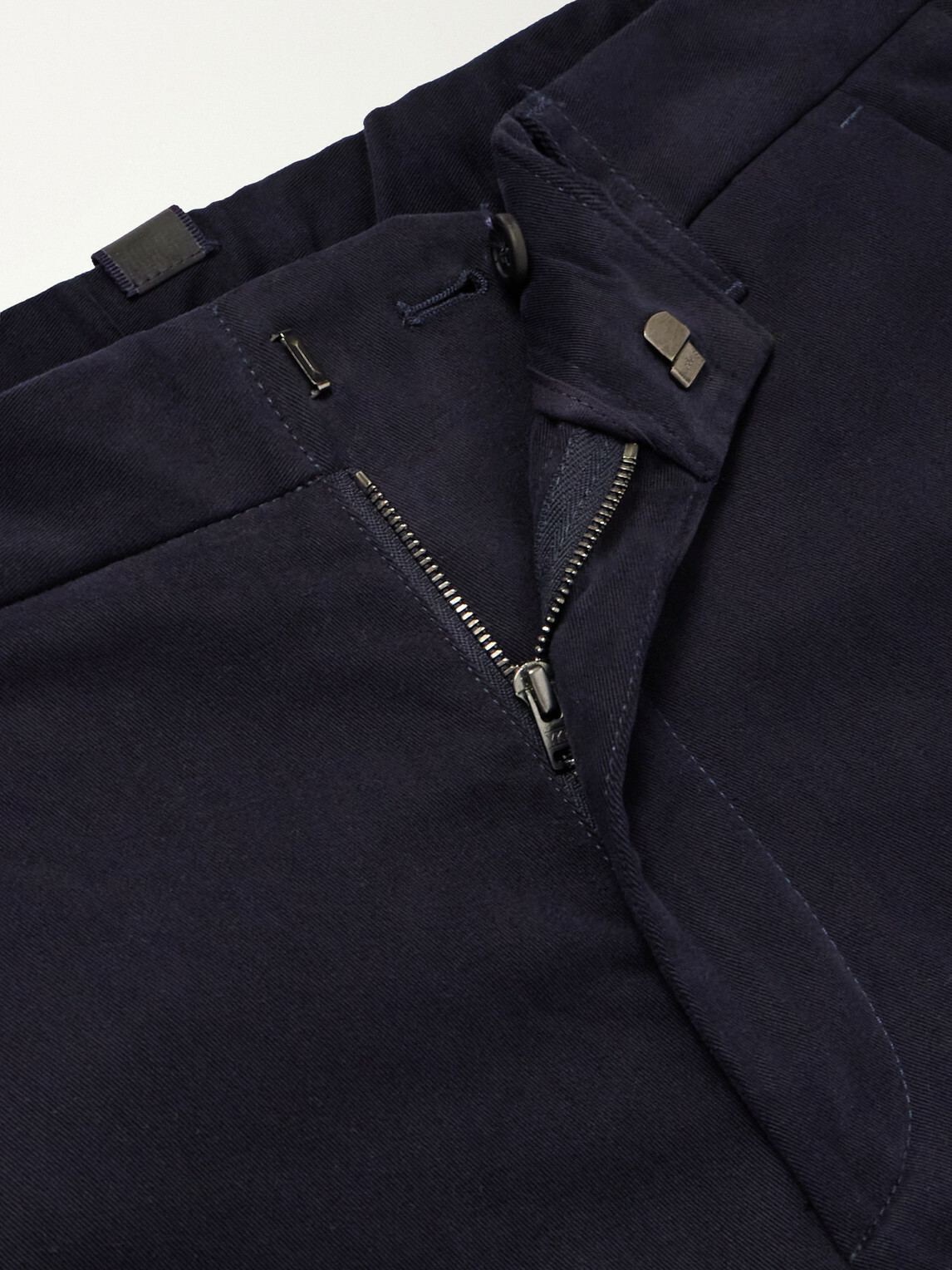 SEASE - Chino Tech Straight-Leg Cotton-Blend Twill Trousers - Blue