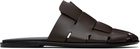 HEREU Brown Dira Slim Slip-on Loafers