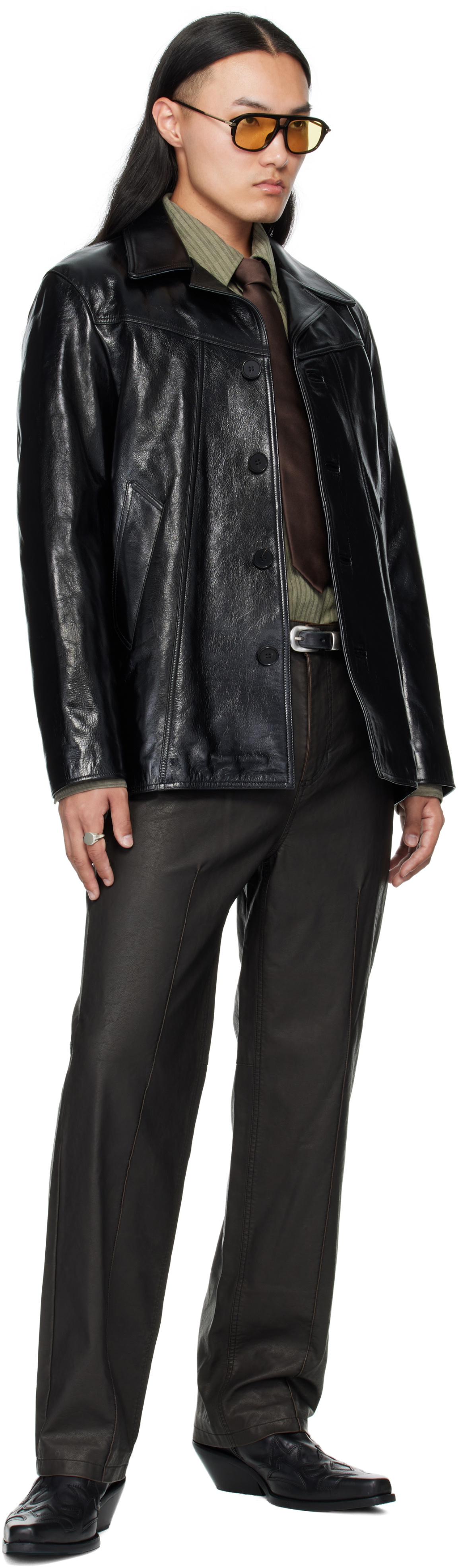 MMIC Black Boulevard Leather Jacket