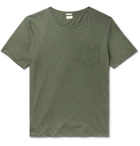 Massimo Alba - Panarea Striped Cotton and Cashmere-Blend Jersey T-Shirt - Green