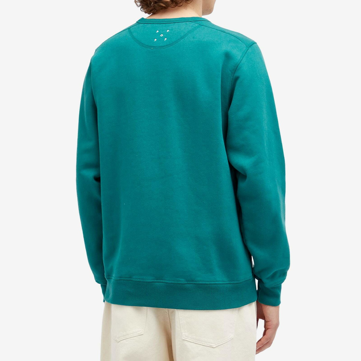 Pop Trading Company Men's Arch Logo Crew Sweat in Bayberry