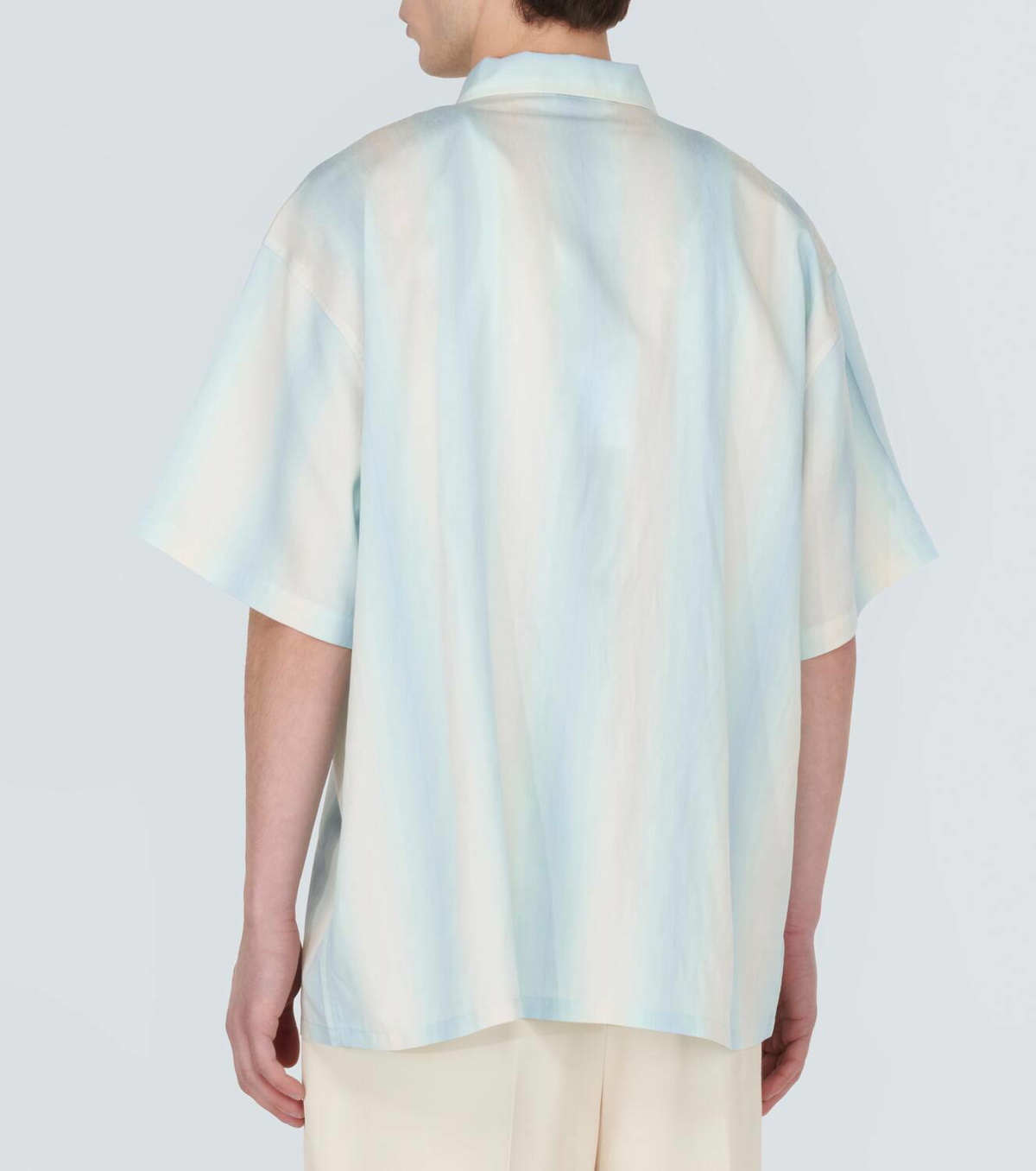 Commas Oversized striped bowling shirt Commas