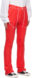 Edward Cuming Red & Pink Raw Edge Lounge Pants