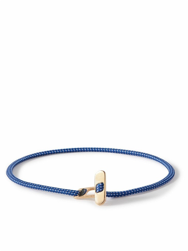 Photo: Miansai - Metric Rope and Gold Vermeil Bracelet - Blue