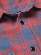 Faherty - Legend Checked Stretch-Flannel Shirt - Red