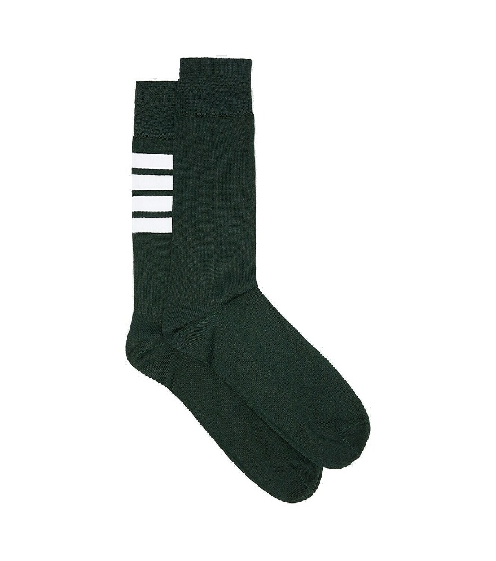 Photo: Thom Browne 4-Bar cotton-blend socks