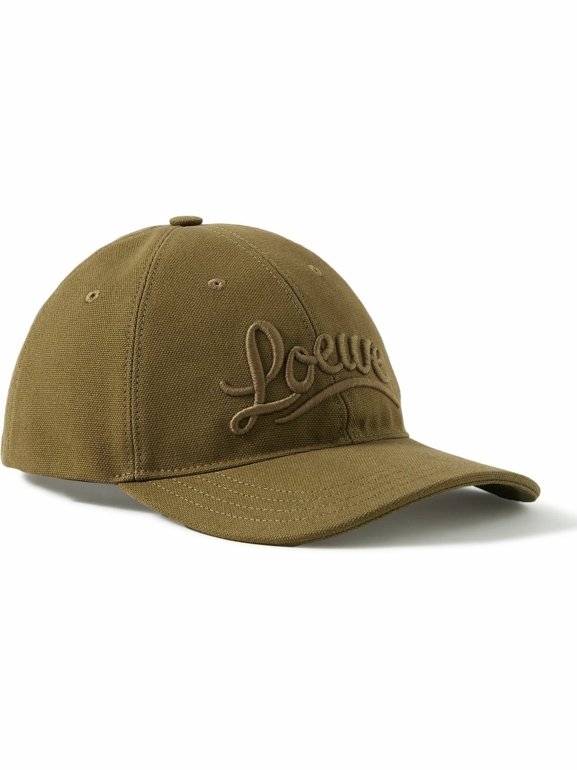 Photo: Loewe - Paula's Ibiza Logo-Embroidered Cotton-Canvas Baseball Cap