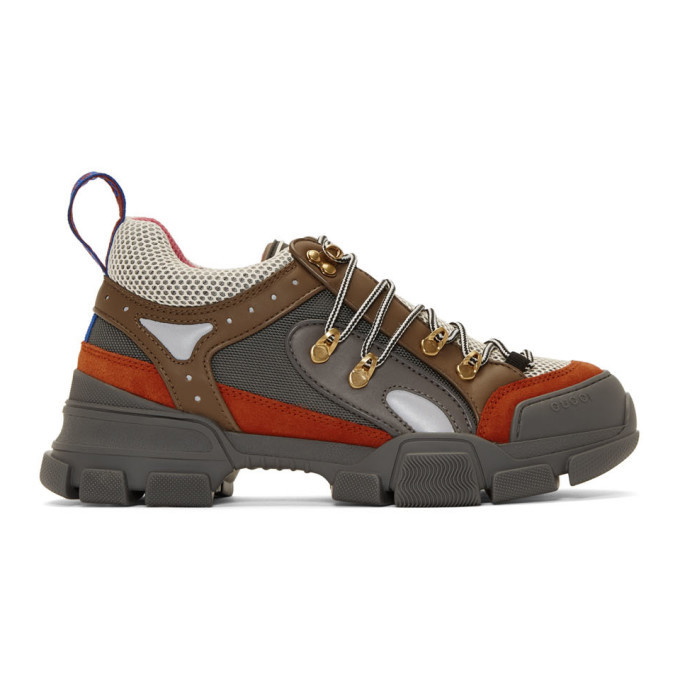 Photo: Gucci Grey Flashtrek Sneakers