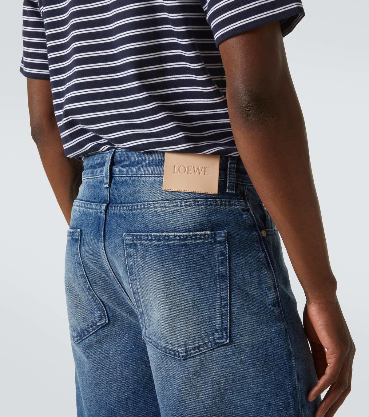 【ほぼ新品】LOEWE paula's ibiza ダメージ加工 デニム ほぼ新品】LOEWE paula's ibiza ダメージ加工 デニム