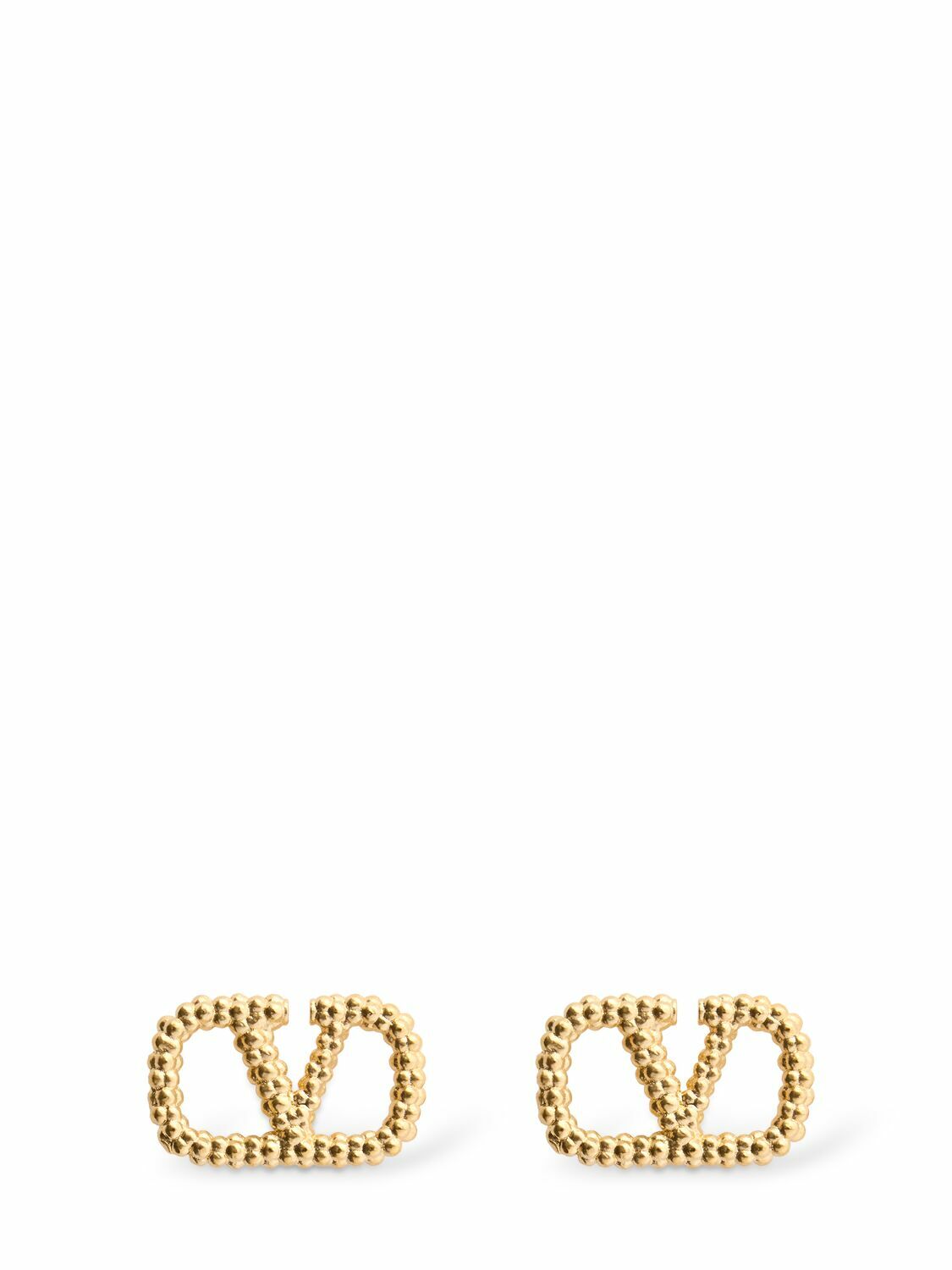 国内送/送関込【Valentino Garavani】ゴールド 18 イヤリング Valentino Garavani VLogo Signature Drop Earrings | Gold