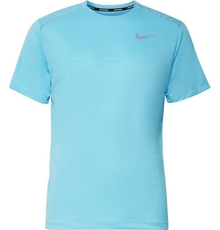 Photo: Nike Running - Miler Breathe Dri-FIT T-Shirt - Light blue