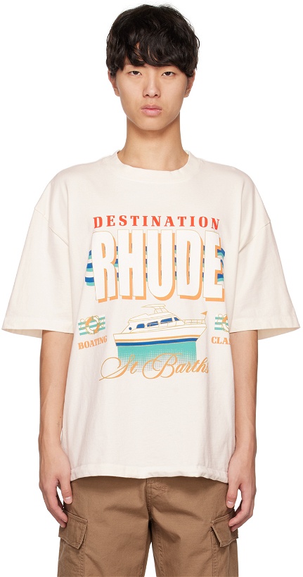 Photo: Rhude Off-White Destination T-Shirt