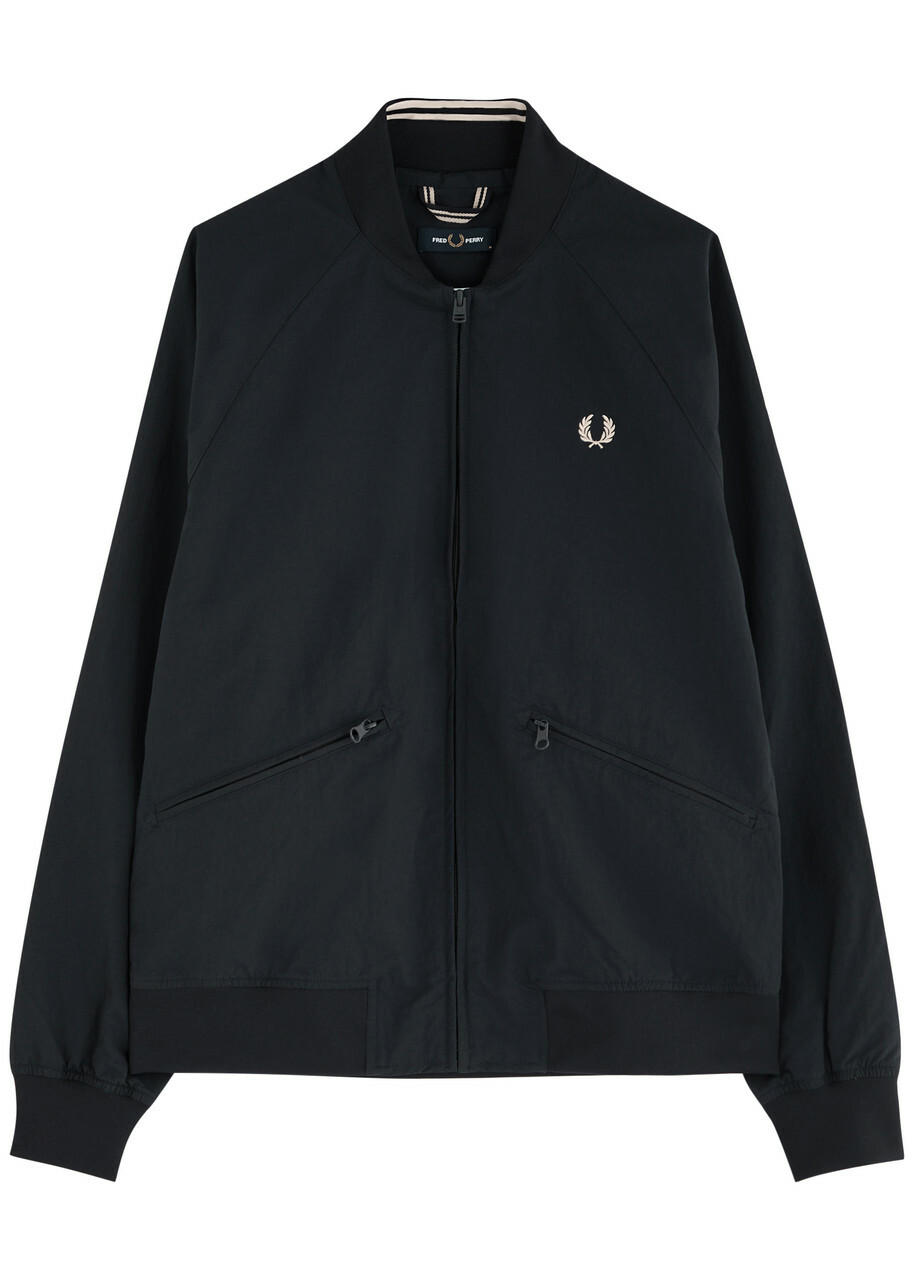 Fred Perry Black J4851 Tennis Bomber Jacket Fred Perry