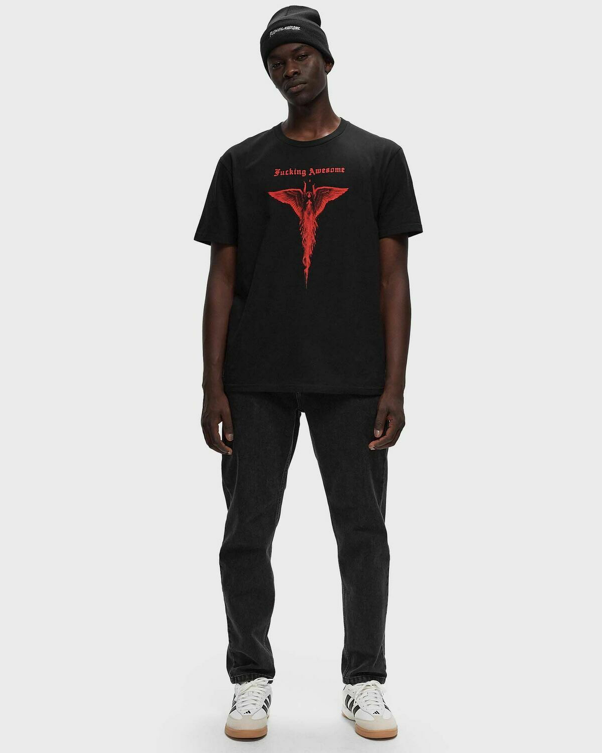 【FUCKING AWESOME】SERAPHIM TEE BLACK Fucking Awesome Seraphim T Shirt Black Shortsleeves Fucking