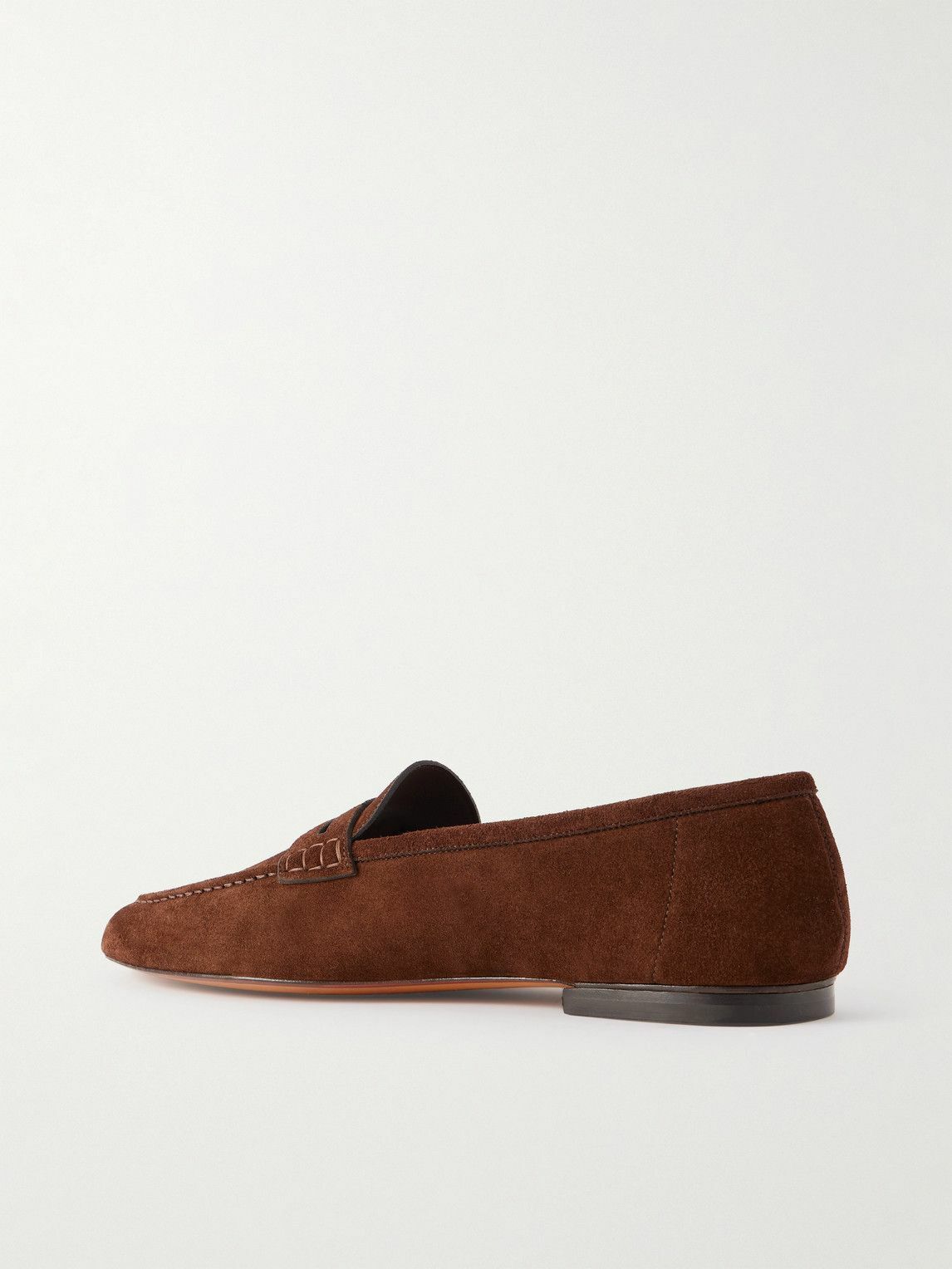 Ralph Lauren Purple label - Suede Penny Loafers - Brown