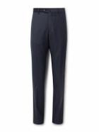 Caruso - Slim-Fit Wool Suit Trousers - Blue