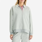 Damson Madder Women's Fifi Rugby Polo Top in Grey