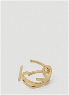 Saint Laurent - Monogram Ring in Gold