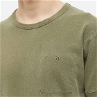 Nigel Cabourn Men's Military Pocket T-Shirt in Usmc Green