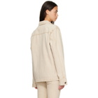 KHAITE Beige Wyatt Denim Jacket