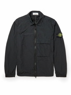 Stone Island - Logo-Appliquéd Naslan Light Overshirt - Black