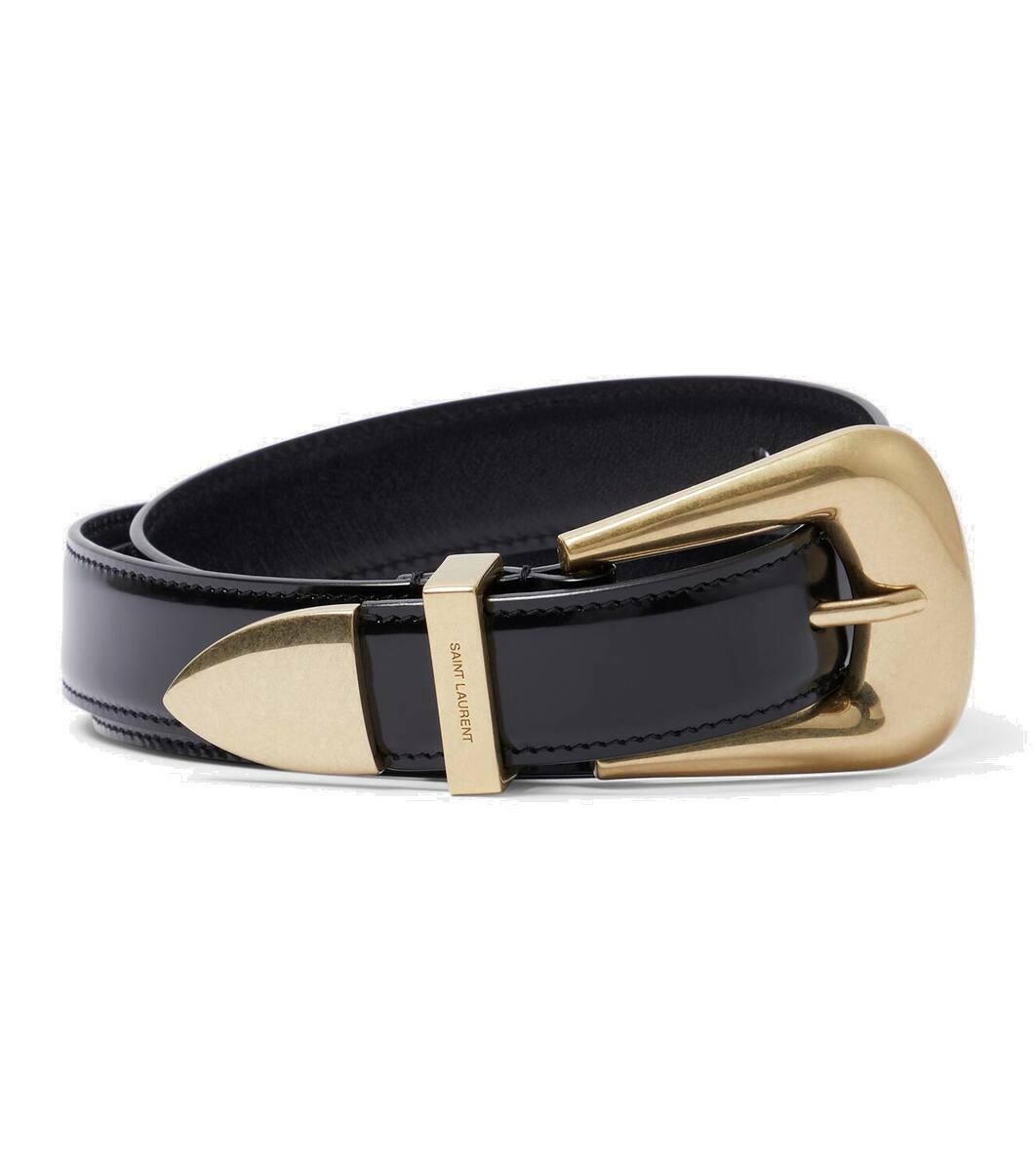 Saint Laurent Folk patent leather belt Saint Laurent