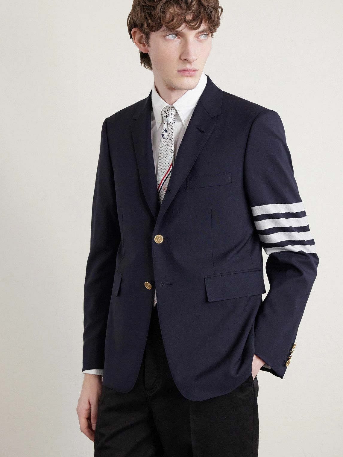 Thom Browne - 5cm Silk-Jacquard Tie