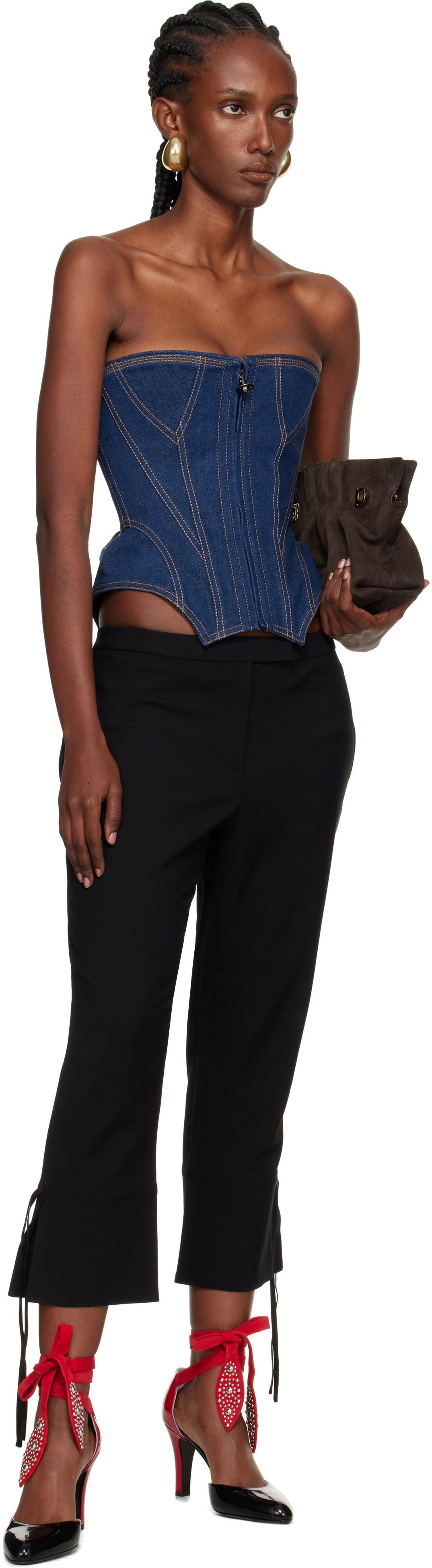 Vivienne Westwood Indigo Cobrax Denim Corset