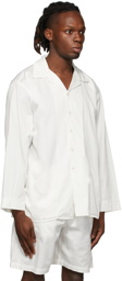 Cleverly Laundry White Long Sleeve Pyjama Shirt