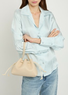 Mansur Gavriel Drawstring Leather Pouch - Ivory - One Size