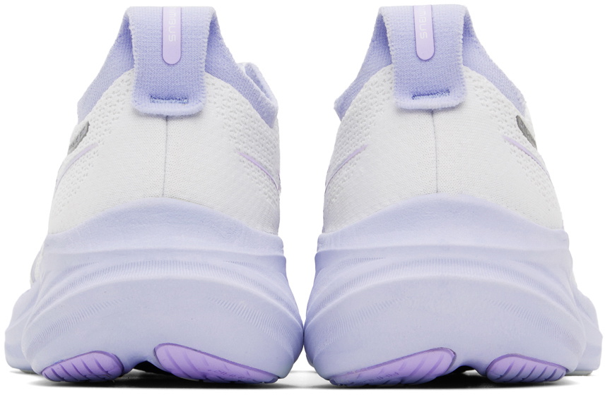 Asics White & Purple Gel-Nimbus 26 Sneakers