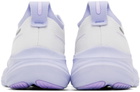 Asics White & Purple Gel-Nimbus 26 Sneakers